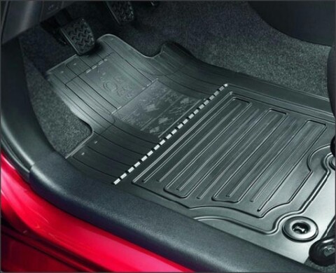 Vollständige Abdeckung Auto Fußmatten, Für Life 2021-2023 Leder Wasserdicht  Tragen Anti Rutsch Automatten Innenraumschutz ZubehöR,D/Black+Beige